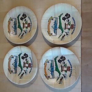 Wooden Grand Bahama Coasters Set of 4